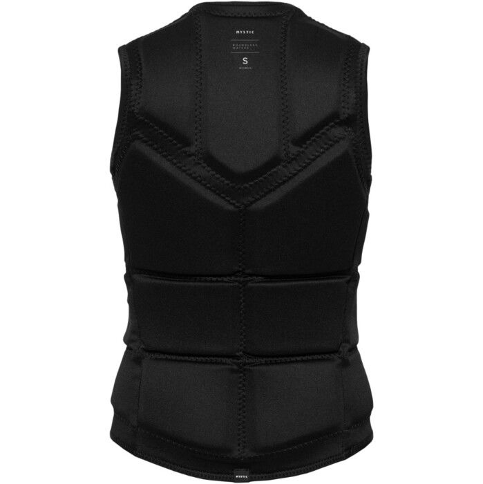 2024 Mystic Frauen Star Front Zip Wake Impact Vest 35005.240246 - Black